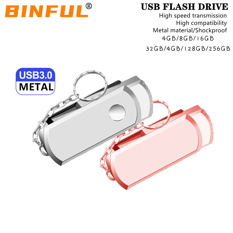 BINFUL-USB 3.0 ݼ USB ÷ ̺, 4gb 8G 128GB 16g 256G ÷ ũ Pendrive 32gb 64gb ޸ ƽ ÷ USB ƽ  ̺